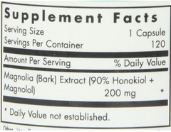 Magnolia Extract Capsule 120 Count Natural Dietary