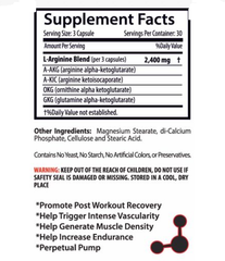 Sports Supplements - NITRIC OXIDE 2400mg