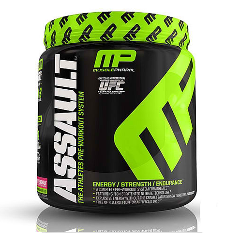 Assault Raspberry Lemonade Pre-Workout Muscle Powder