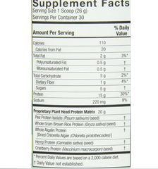 Naturals Plant Head Protein Dietary Supplement