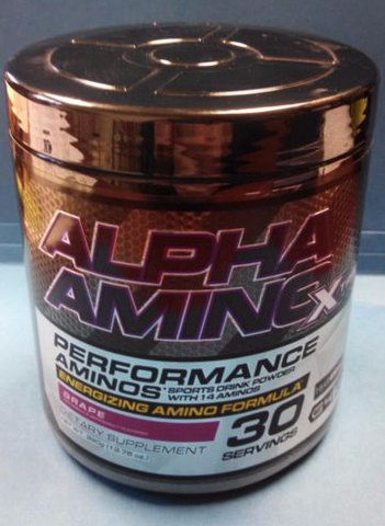 Cellucor Alpha Amino Xtreme GRAPE 13.75 oz BCAA + ENERGY AMINO ACID