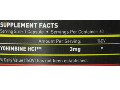 MAN Sports Yohimbine HCI 3mg, Supplement